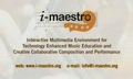i-MAESTRO project on music education, final video 