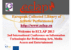 Welcome to ECLAP 2013